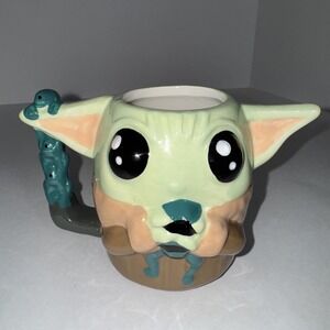 Star Wars The‎ Madalorian Baby Yoda Coffee Mug Zak! Lucas Films 11oz Cup B41